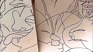 Monster Girl Jacks Guy Absent To Goth Girl Art