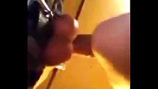 Blowjob not far from someone's skin kitchen